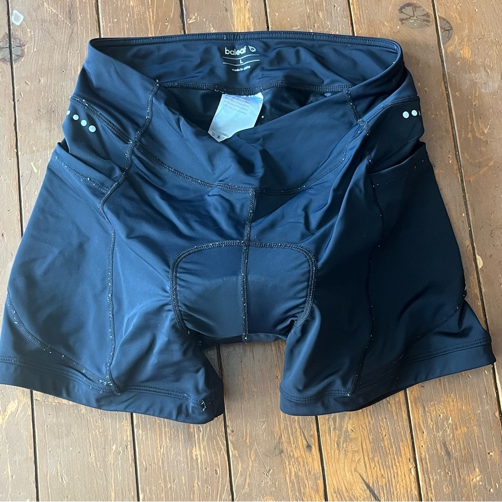 Baleaf Shorts Black Padded Bike Cycling Spinning Pocket